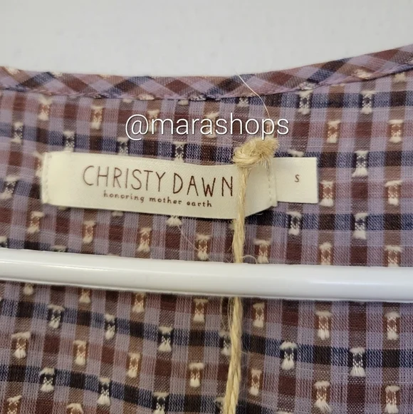 Christy Dawn The Vivian Dress Winter Garden Plaid  - Picture 5 of 6